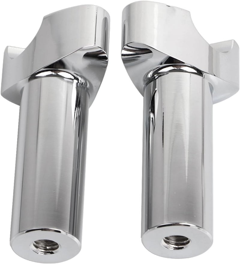 YDLMT Chrome Motorcycle 4 inch Straight Handlebar Riser Fit for Harley 1" Handlebars Dyna Street bob Heritage Softail Sportster XL 883 1200 - Image 5